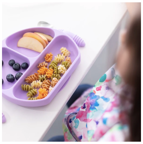 Bumkins Silicone Grip Dish - Lavender