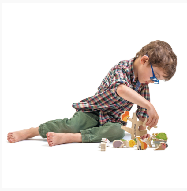 Tender Leaf Toys Stacking Garden Animal Friends