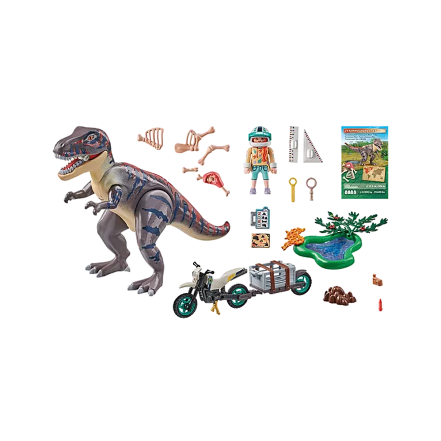 Playmobil T-Rex trace path