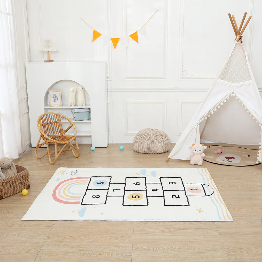 ALL 4 Kids Rainbow Hopscotch Rug