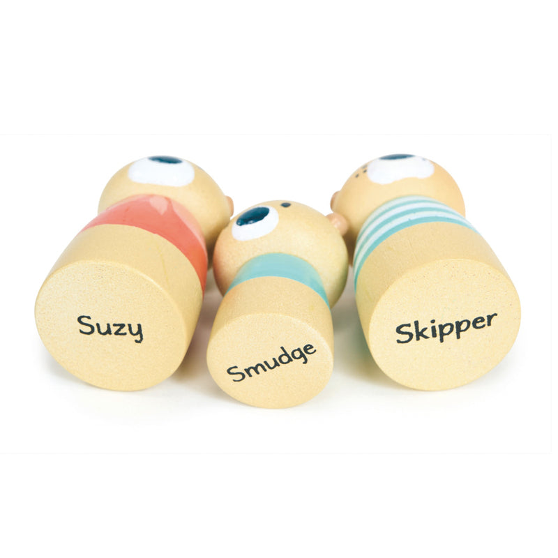 Tender Leaf Toys Wooden Little Otter Canal Boat Play Set