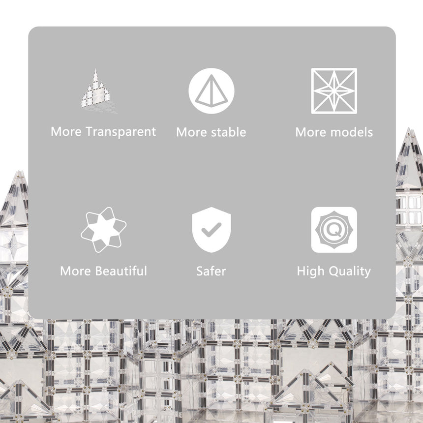 MNTL Classic Magnetic Tile 72 Pcs