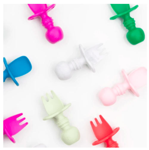 Bumkins Silicone chewtensils - Marble