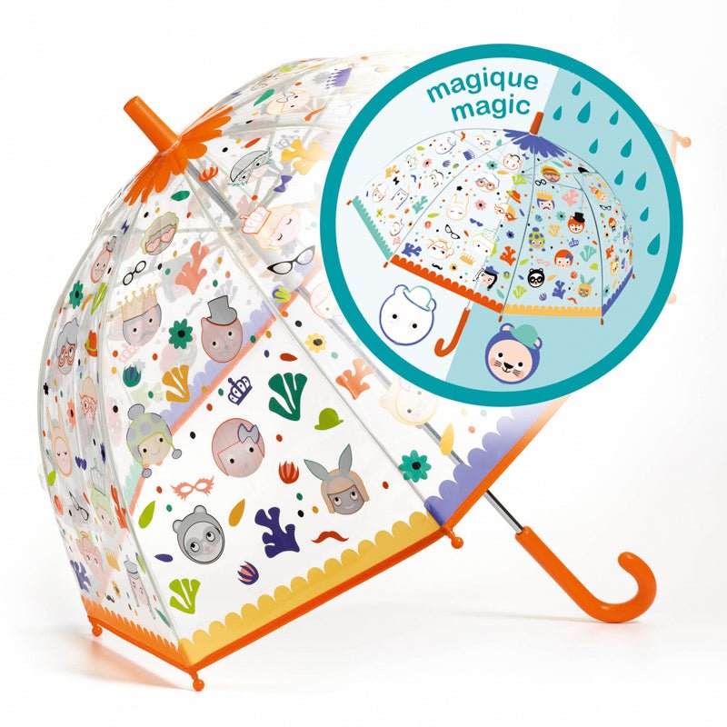 Djeco Faces Colour Change PVC Child Umbrella