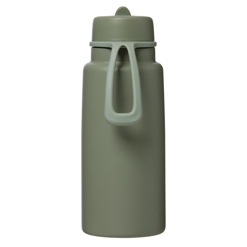 B.Box 1L Insulated Flip Top Drink Bottle - Olive
