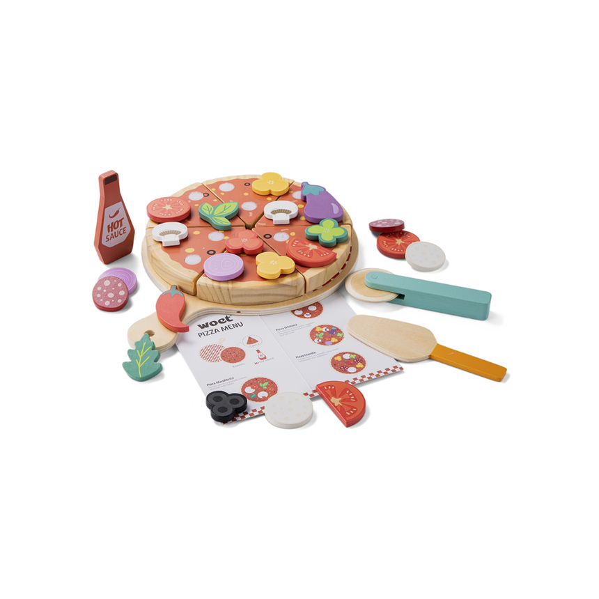New Classic Toys Pizza Play Food Set