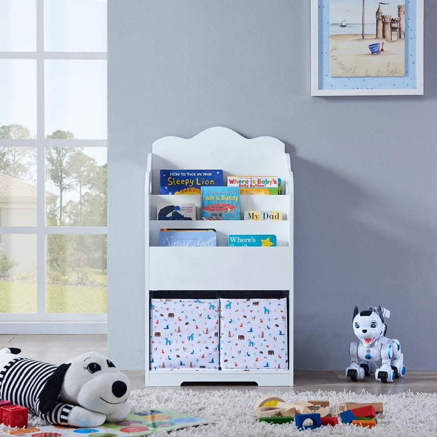 ALL 4 KIDS Madison White Bookcase Book Shelf Storage Unit