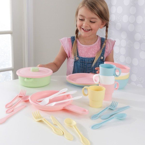 Kidkraft 27PC Cookware Set - Pastel
