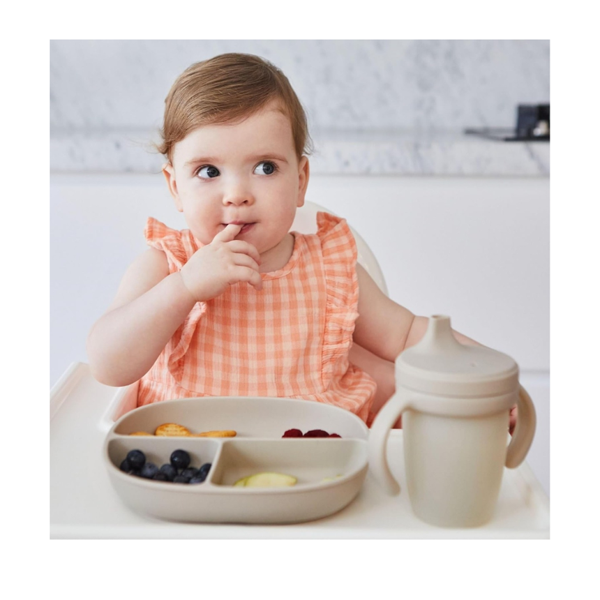 B.Box Silicone Plate + Lid - latte