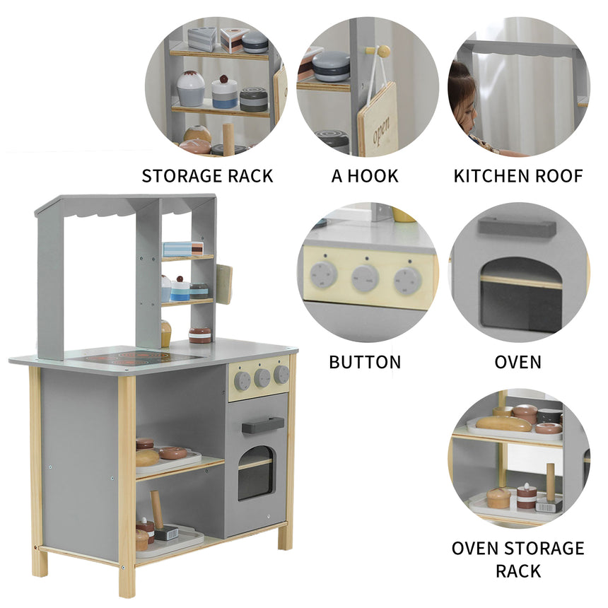 All 4 Kids Nordic Chef Pretend Kitchen & Bakery Station