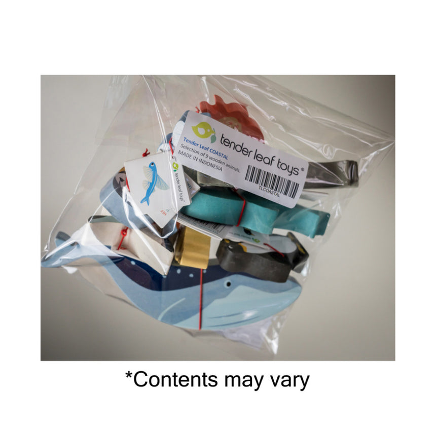 Tender Leaf Toys Wooden Selection of Coastal Animals