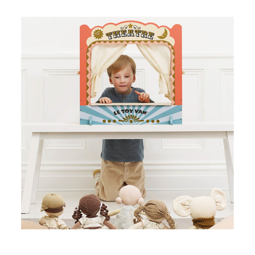 Le Toy Van Kitchen Tabletop Puppet Wooden Theatre