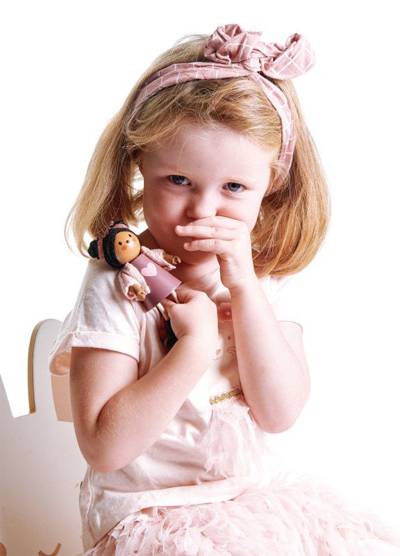 Tender Leaf Toys Doll Ayana with Flexible Limbs & Her Cat