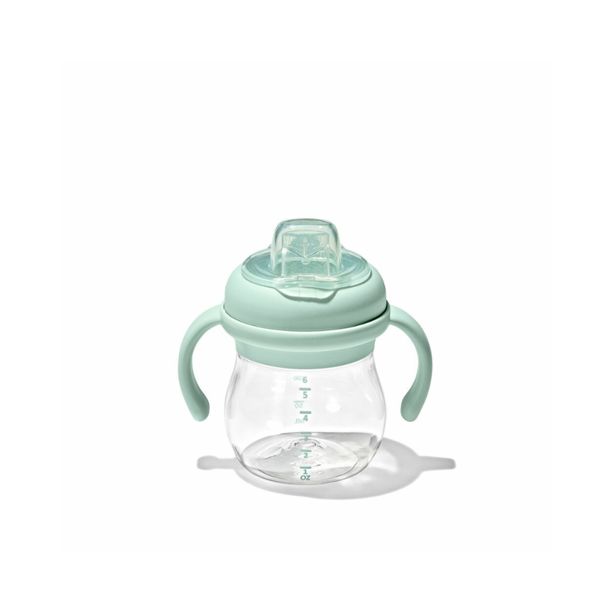 OXO Tot Transitions Soft Spout Sippy Cup With Removable Handles 6oz - Opal
