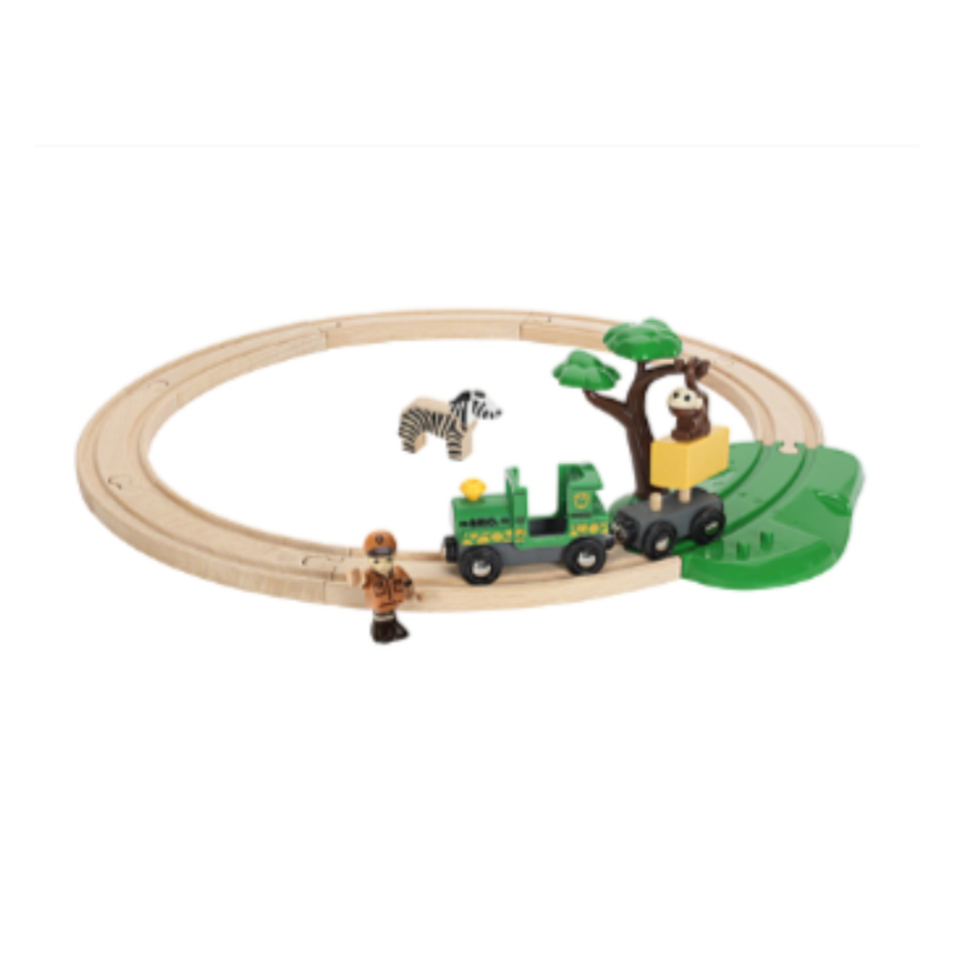 BRIO Safari Railway Set 17 pieces
