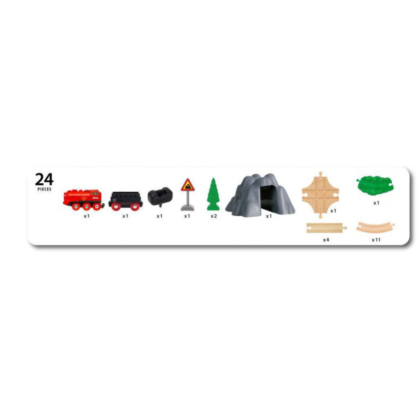 BRIO Steaming Train Set 24 Pieces