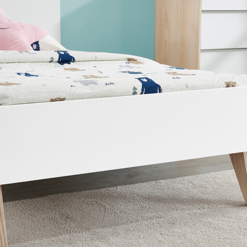 All 4 Kids 2 Pcs Arthur Single Bed and Chest of Draw Bundle