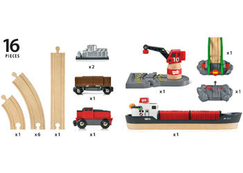 BRIO Cargo Harbour Set 16 pieces