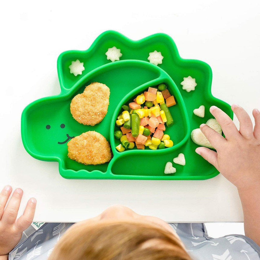 Bumkins Silicone Grip Dish - Dinosaur