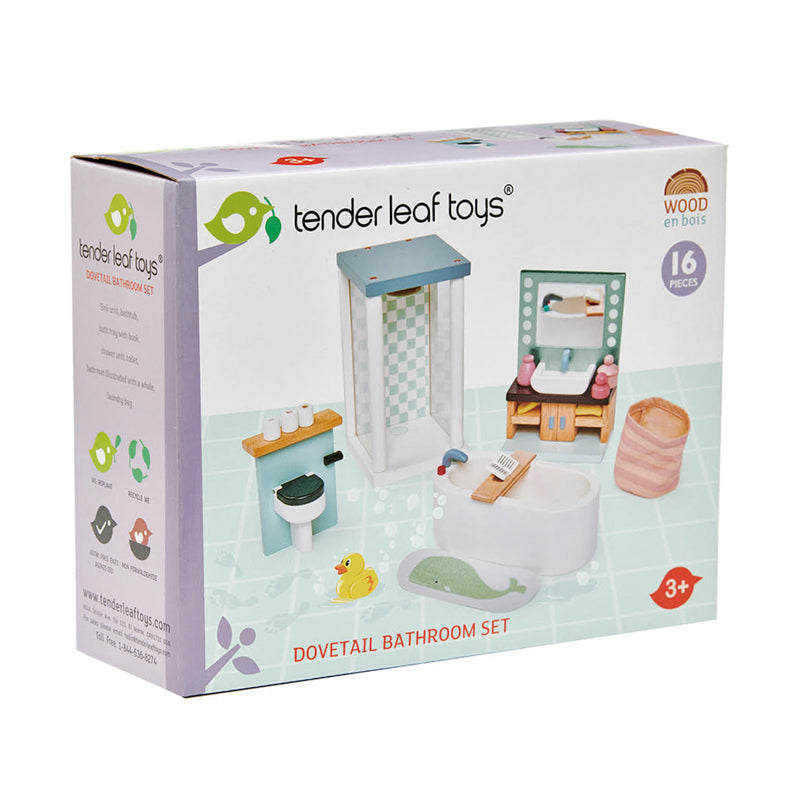 Tender Leaf Toys Dovetail Dollhouse Bathroom Set