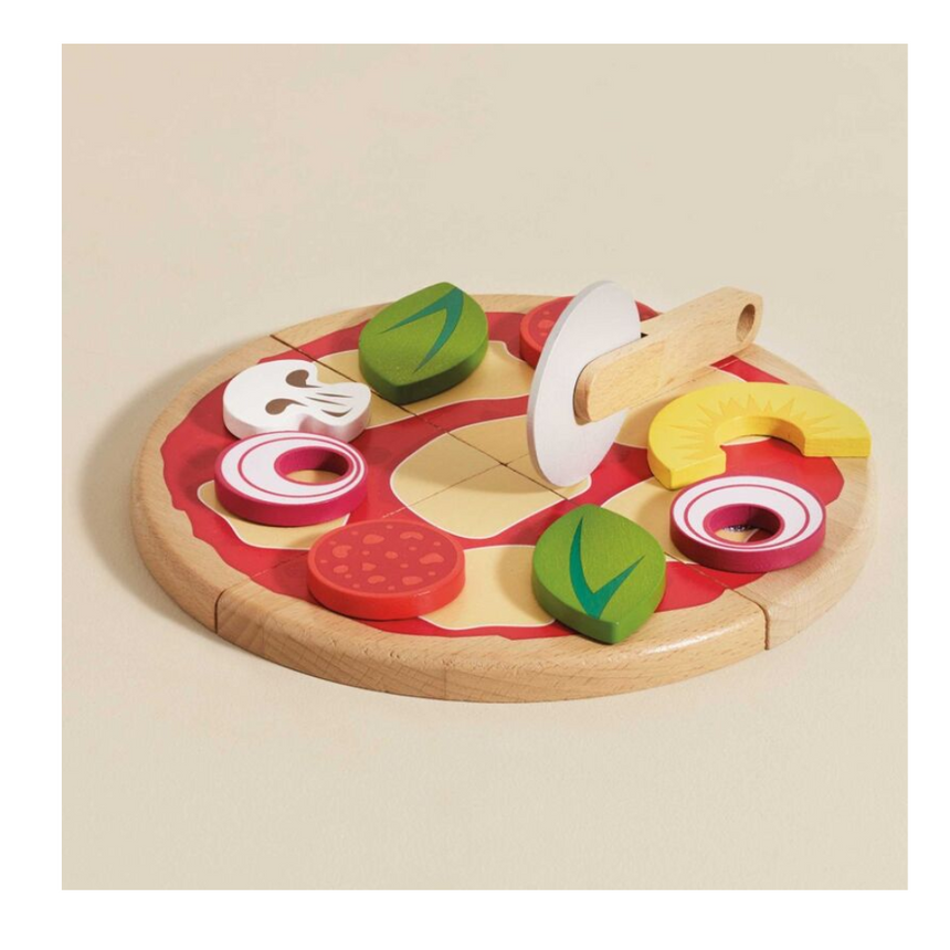 Le Toy Van Pizza & Toppings with Slice Cutter