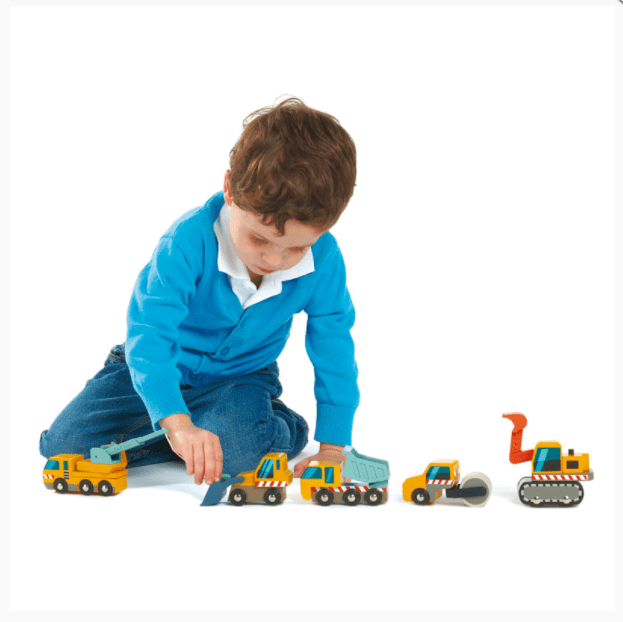 Tender Leaf Toys Wooden Construction Car Set