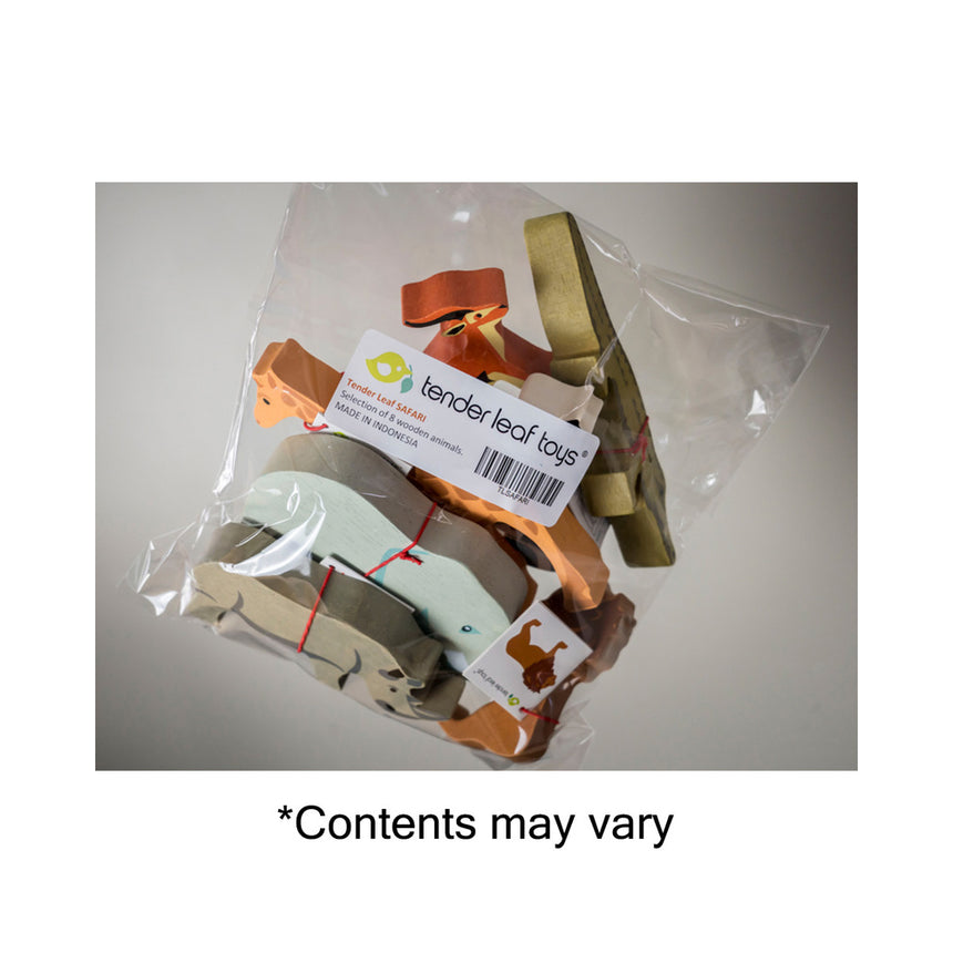 Tender Leaf Toys Wooden Selection of Safari Animals