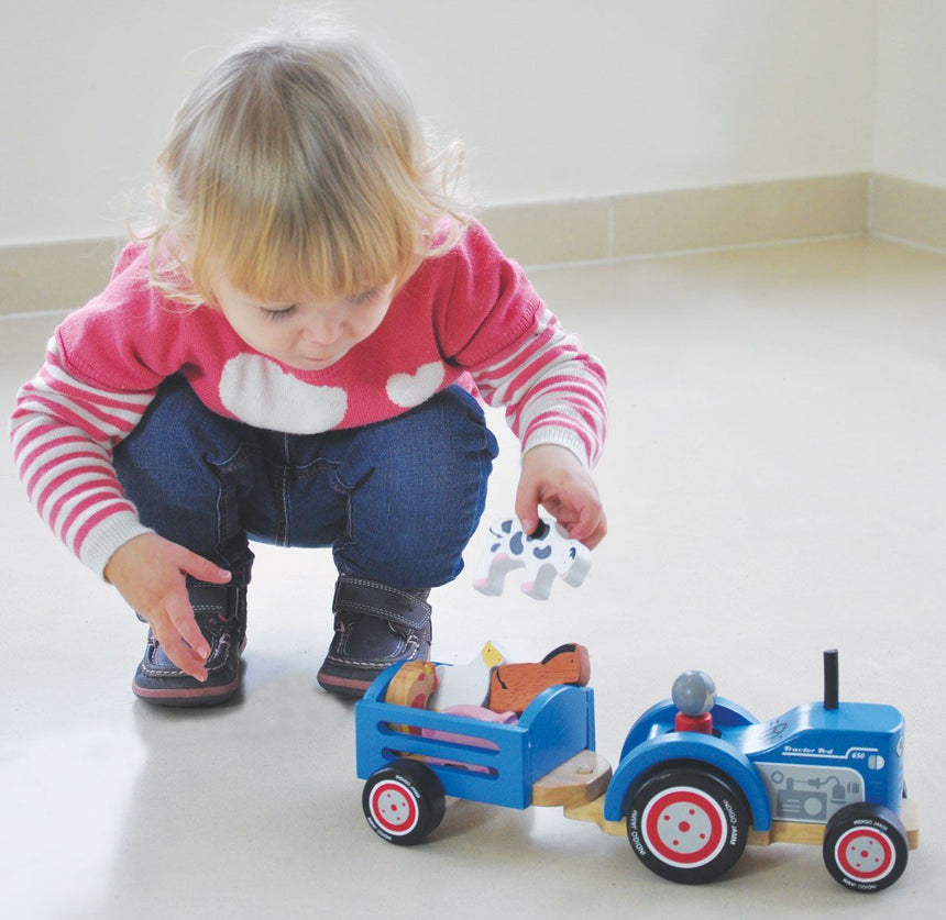 Indigo Jamm Wooden Tractor Ted