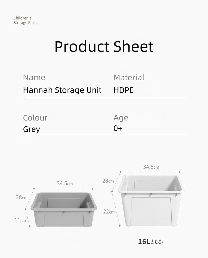 ALL 4 KIDS Hannah Combined Storage Unit - Grey
