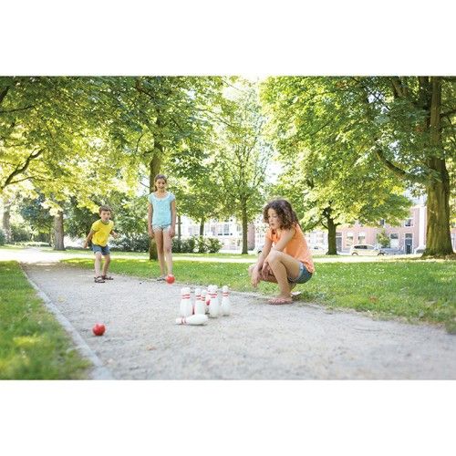 BS Toys Red and White Bowling