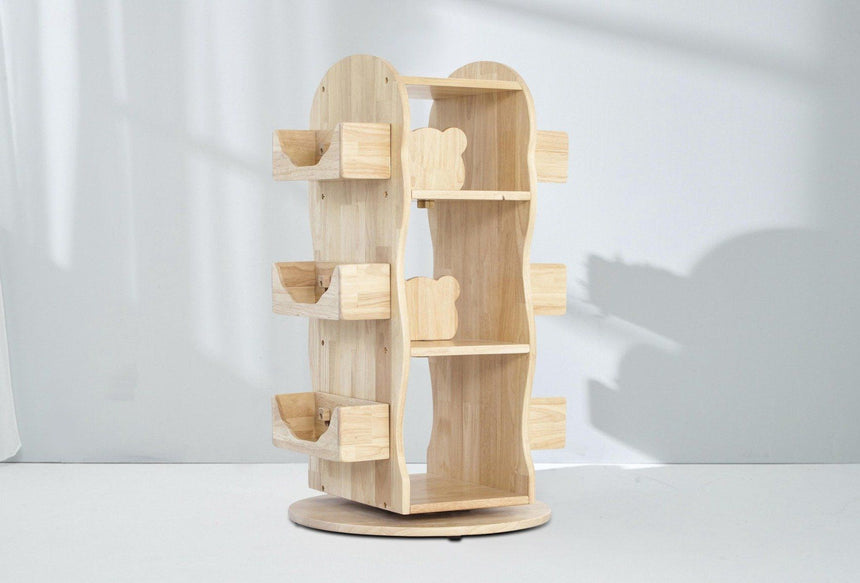 Bunny Tickles Revolving Solid Wood Bookcase