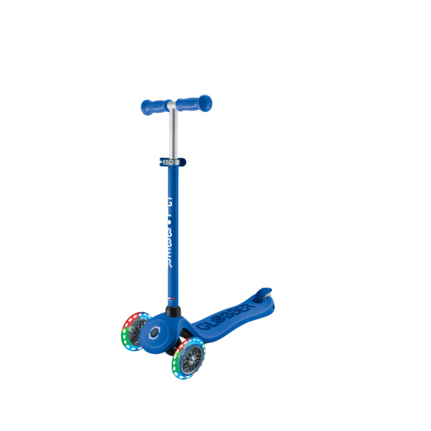 Globber Go Up Sporty Lights Convertible Scooter - Navy Blue/ Dark Navy Blue