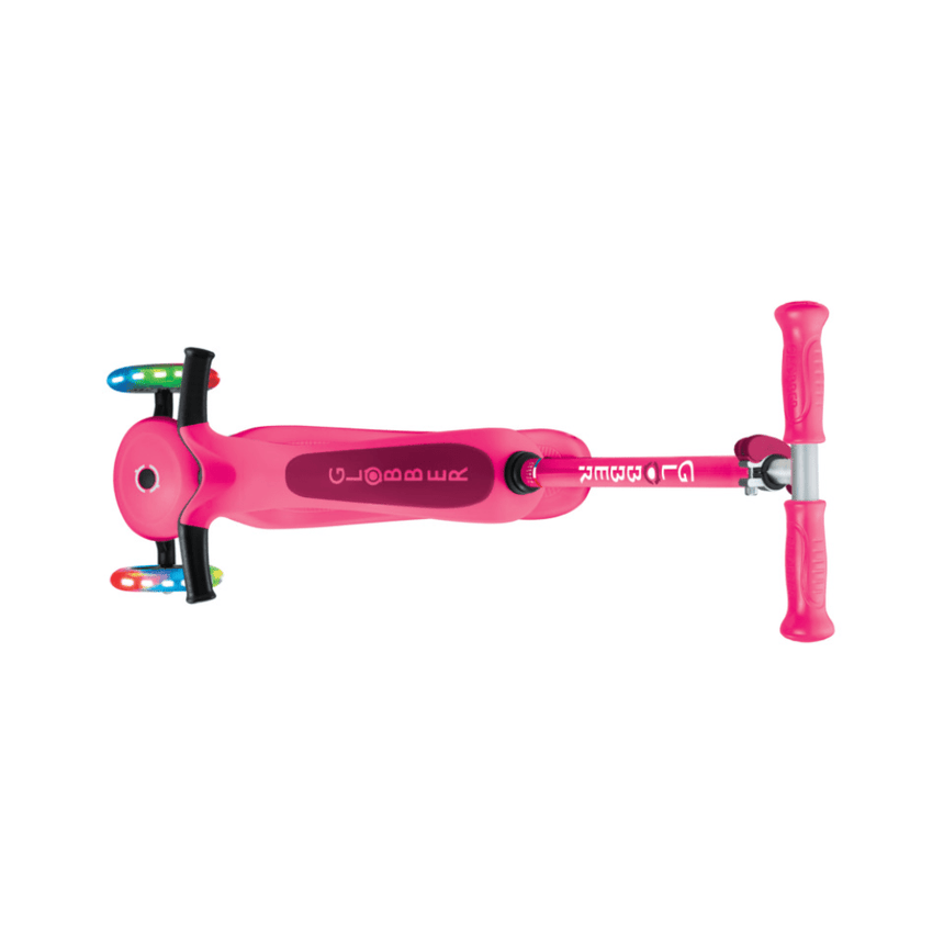 Globber Go Up Sporty Lights Convertible Scooter - Fuchsia/ Dark Pink