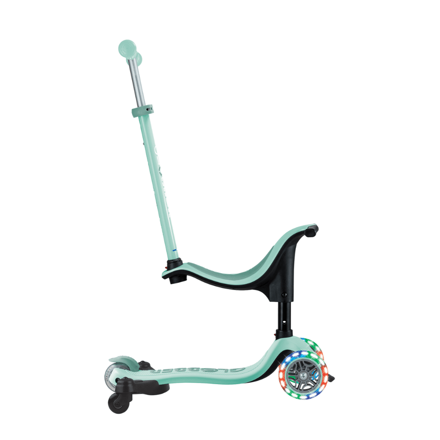 Globber Go Up Sporty Lights 360 Scooter - Mint/ Pistachio