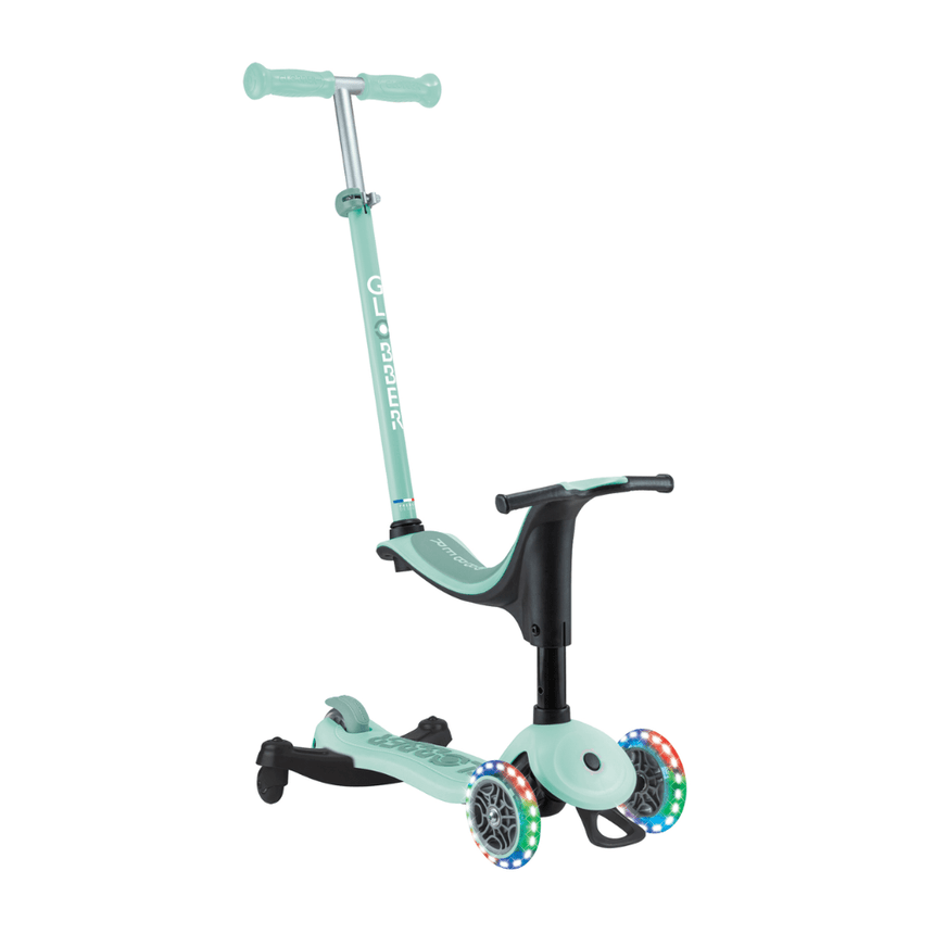 Globber Go Up Sporty Lights 360 Scooter - Mint/ Pistachio