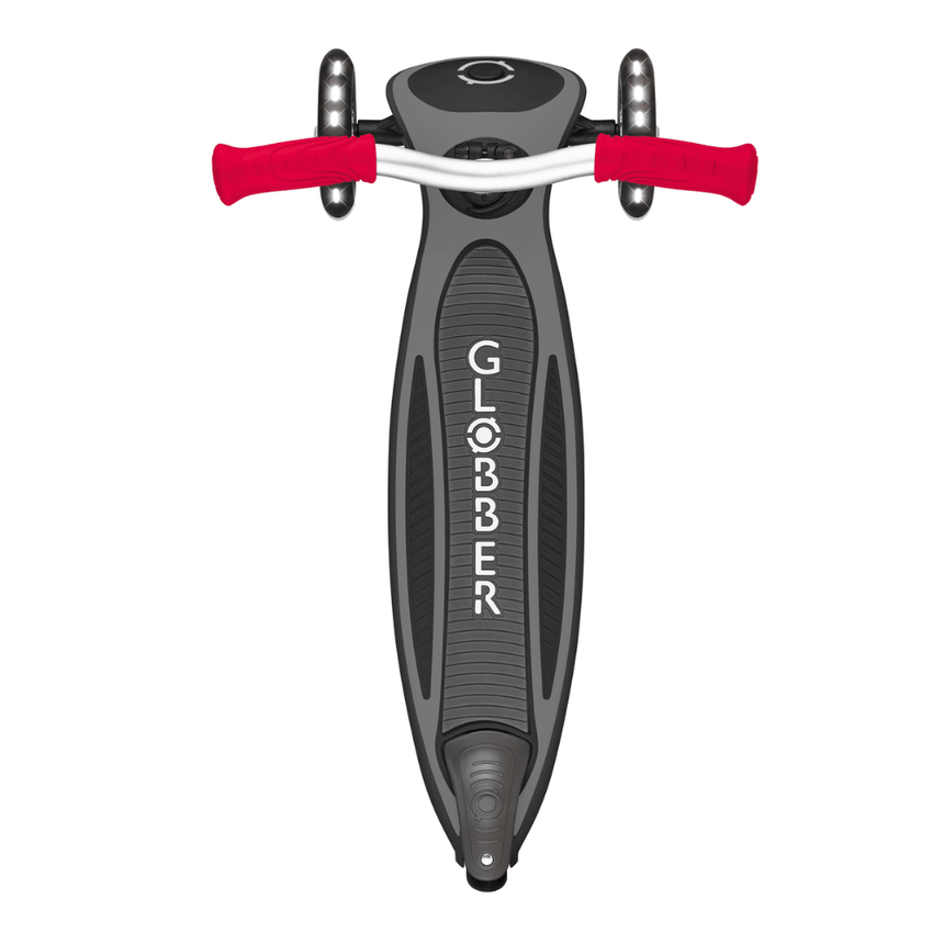 Globber Master Scooter with Lights - Black/Red