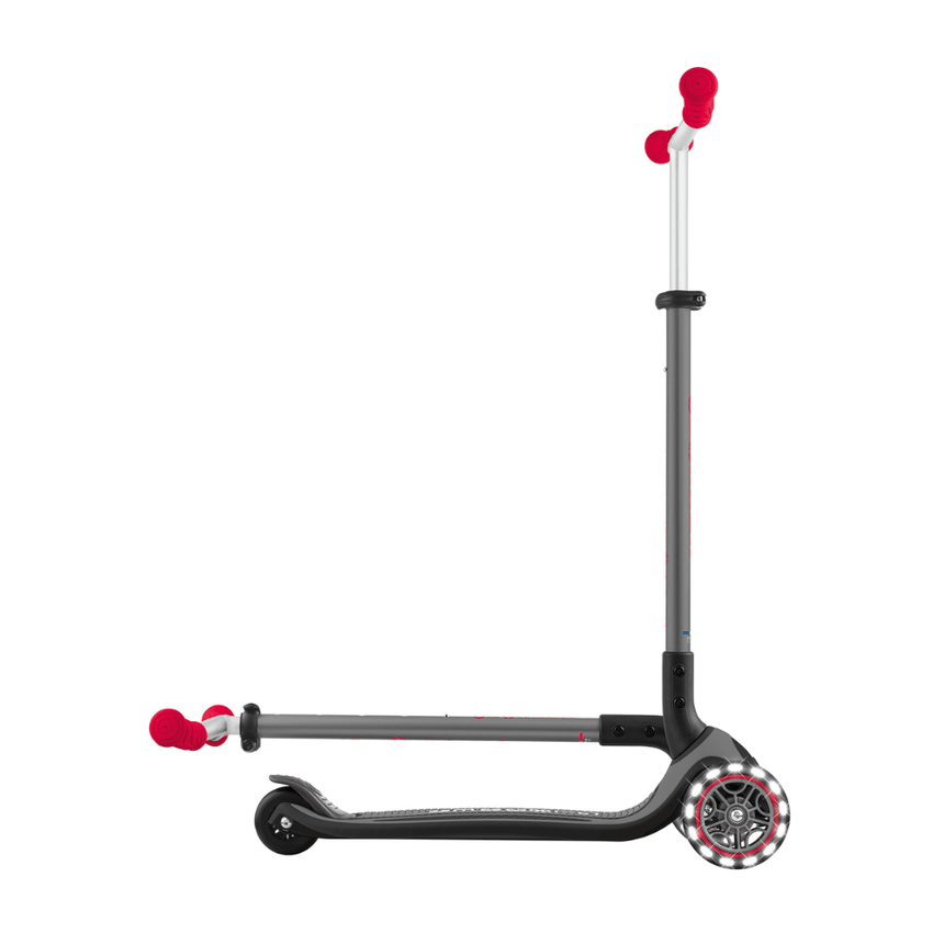 Globber Master Scooter with Lights - Black/Red