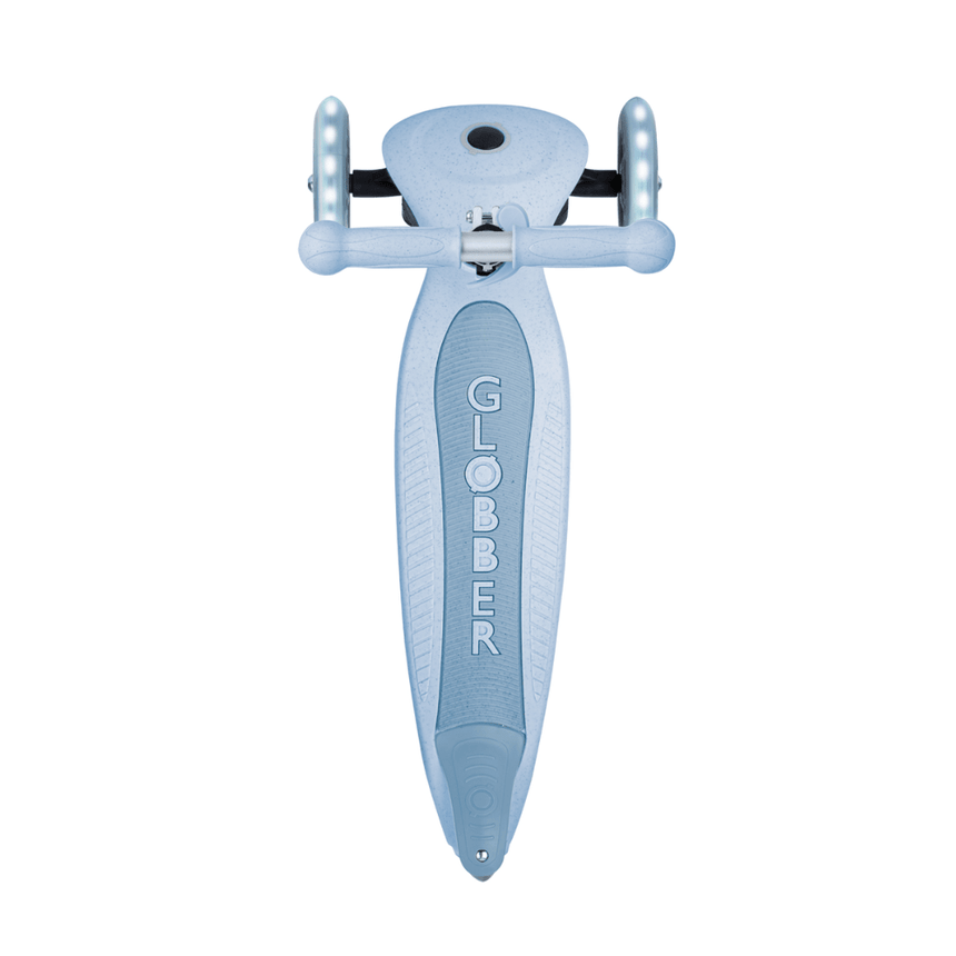 Globber ECOLOGIC JUNIOR Foldable Scooter with Lights - Blueberry
