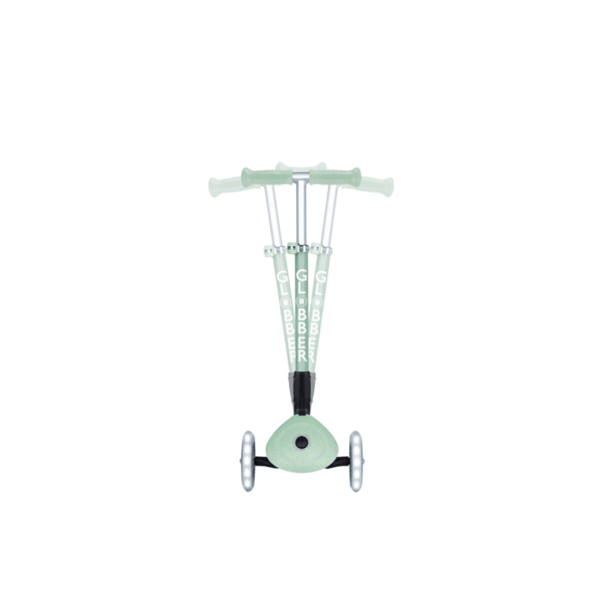 Globber ECOLOGIC JUNIOR Foldable Scooter with Lights - Pistachio