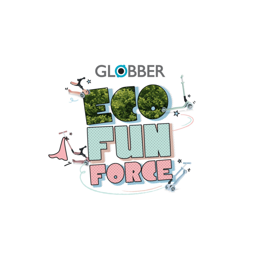 Globber ECOLOGIC PRIMO Foldable Scooter with Lights - Blueberry