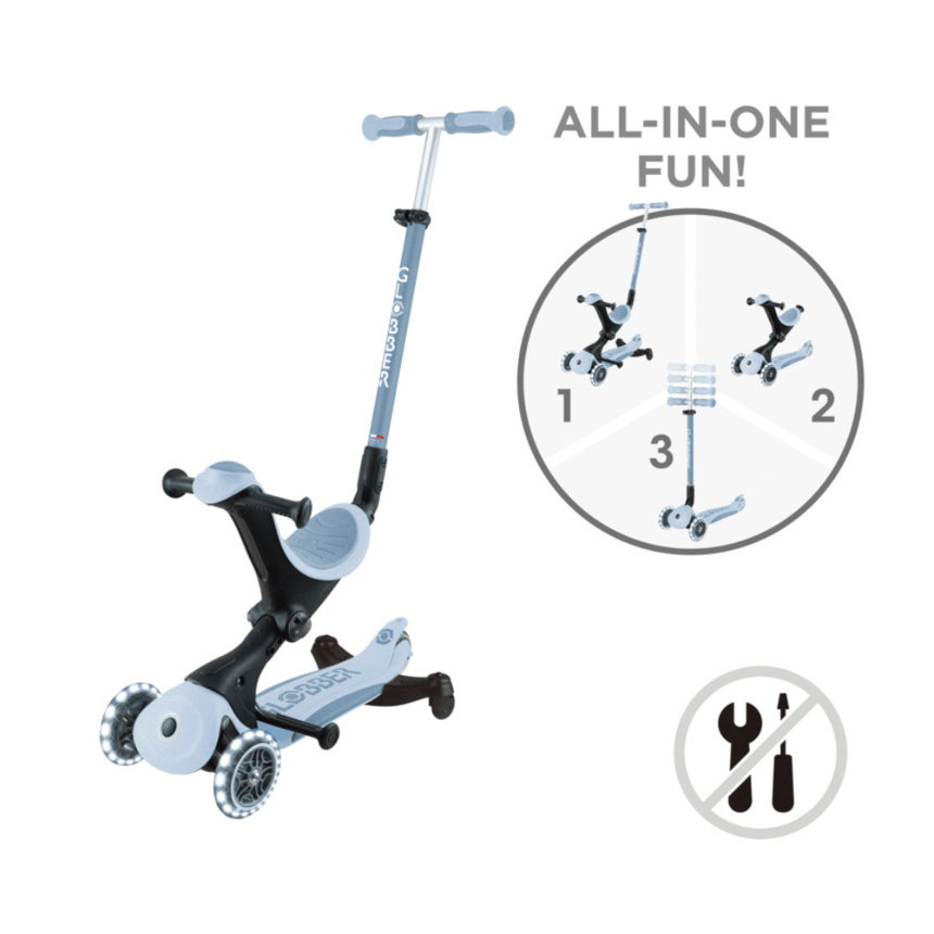 Globber Go Up Deluxe Ecologic 360 Scooter - Blueberry