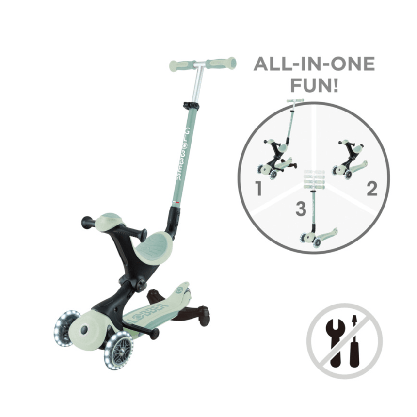 Globber Go Up Deluxe Ecologic 360 Scooter - Pistachio
