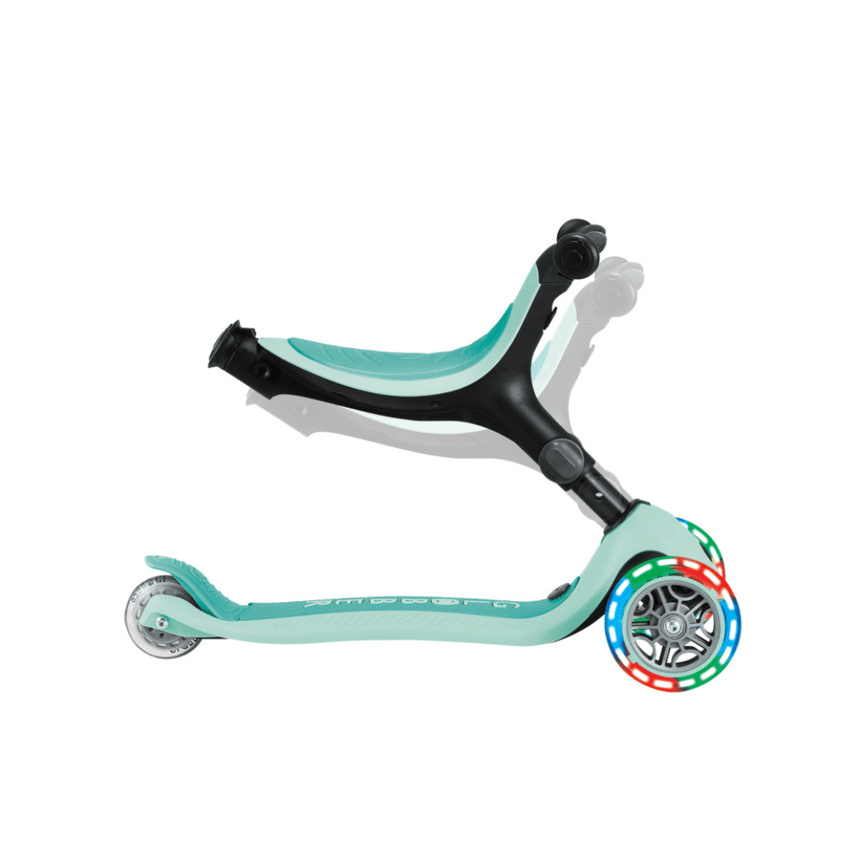 Globber GO UP ACTIVE Scooter with Lights - Mint /Dark Mint