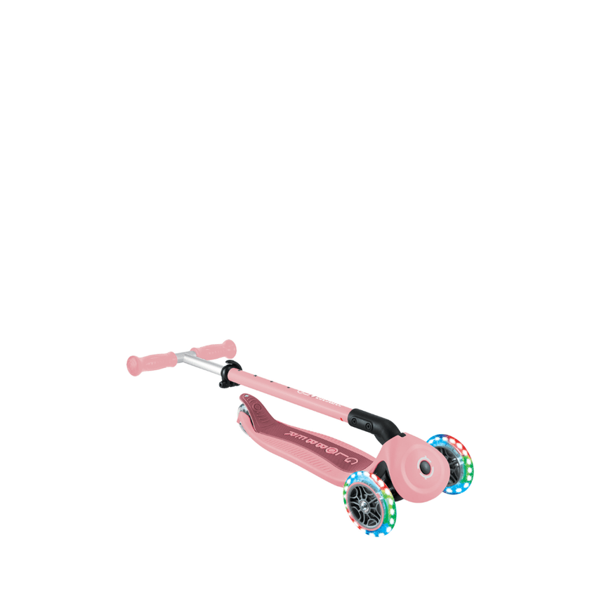 Globber Go Up Active Lights 360 Scooter - Pastel/Deep Pink