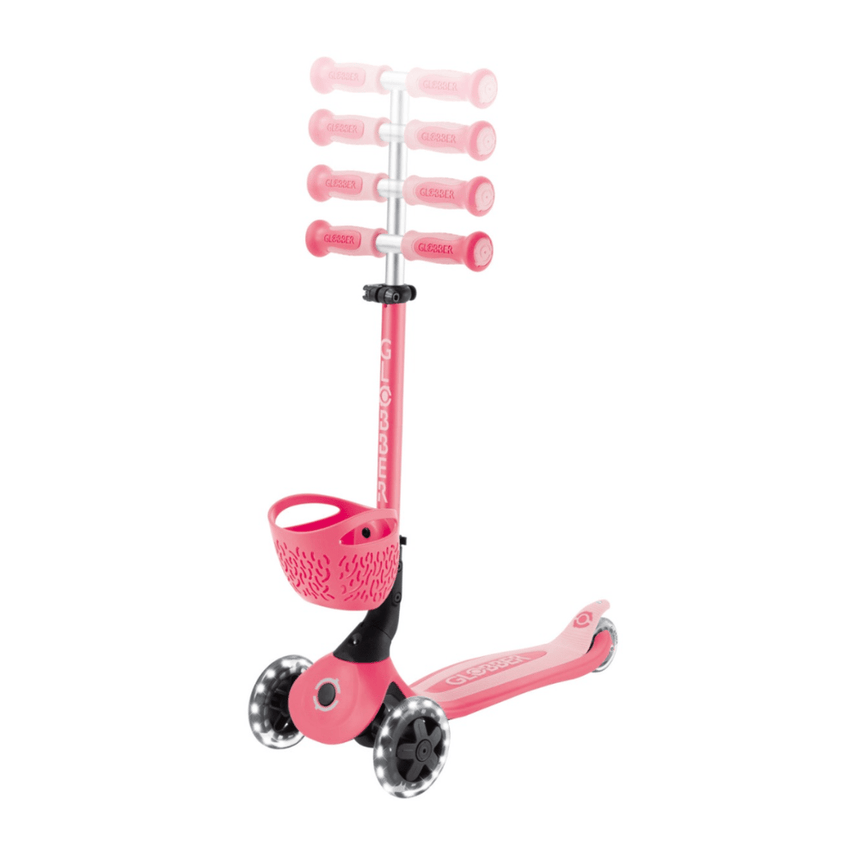 Globber Go Up Baby Lights 360 - Pastel Pink/ Deep Pastel Pink
