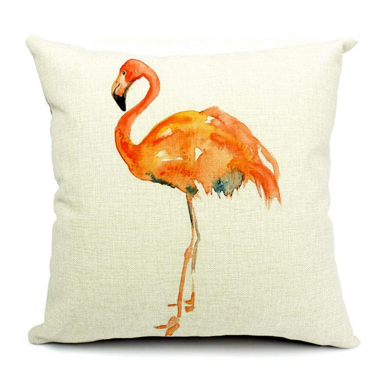 All 4 Kids 45cm Square Throw Pillow Cushion Cover - Flamingo