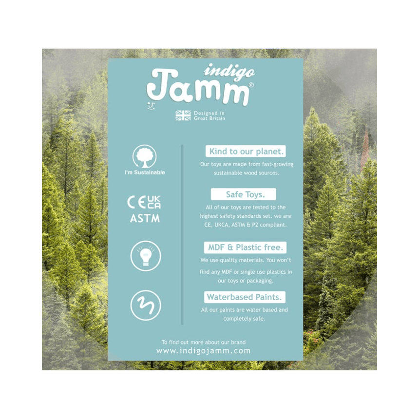 Indigo Jamm Wooden Tractor Tim