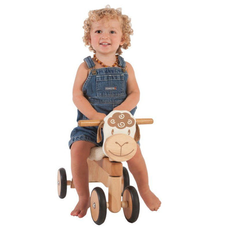 I'm Toy Paddie Rider Lambie non-toxic wooden ride-on sheep