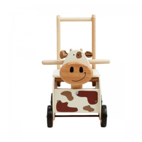 I'm Toy Walk and Ride Cow Sorter ride-on shape sorter for toddlers