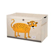 3 Sprouts Fabric Toy Chest - Orange Leopard